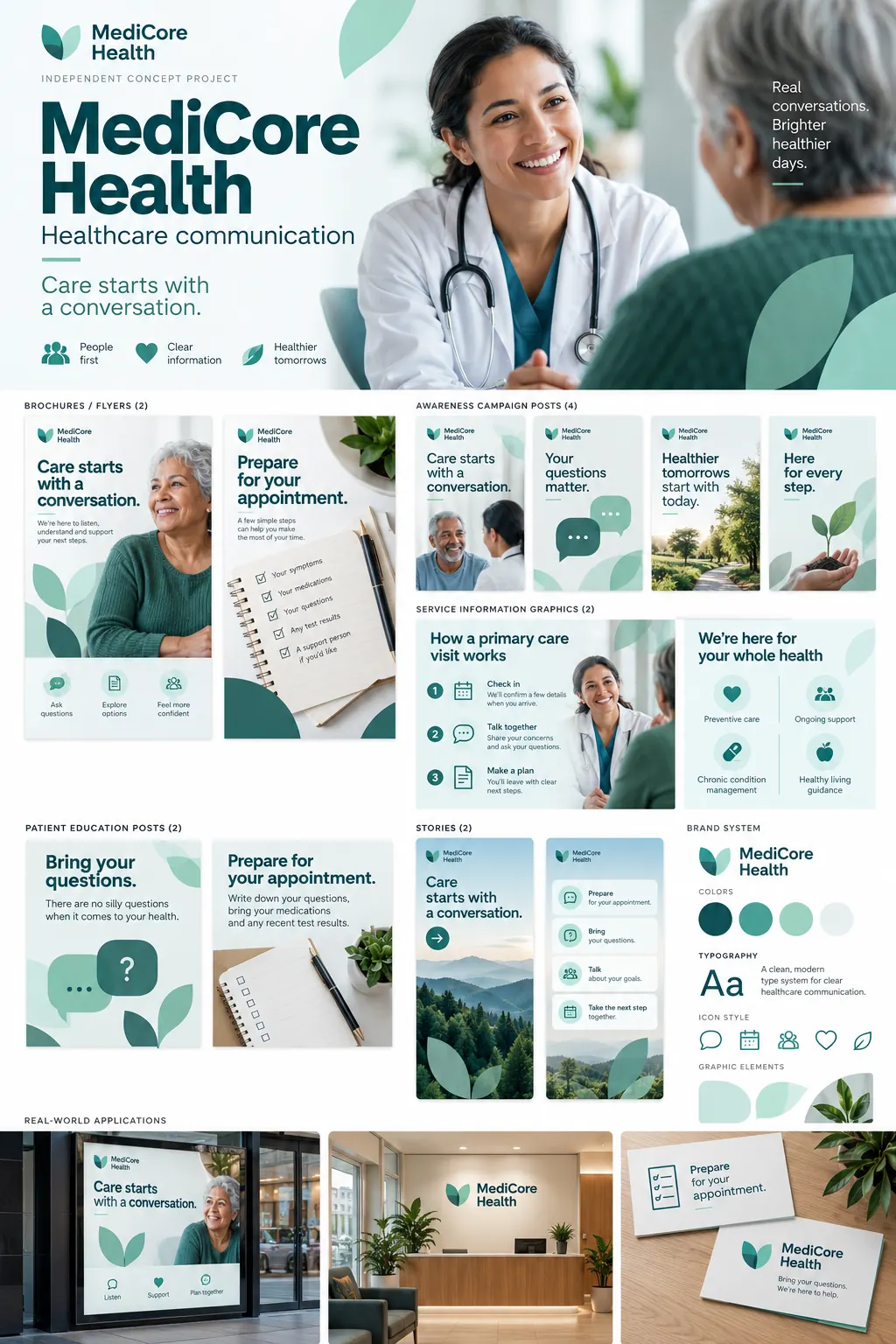 MediCore Health — Healthcare communication concept presentation