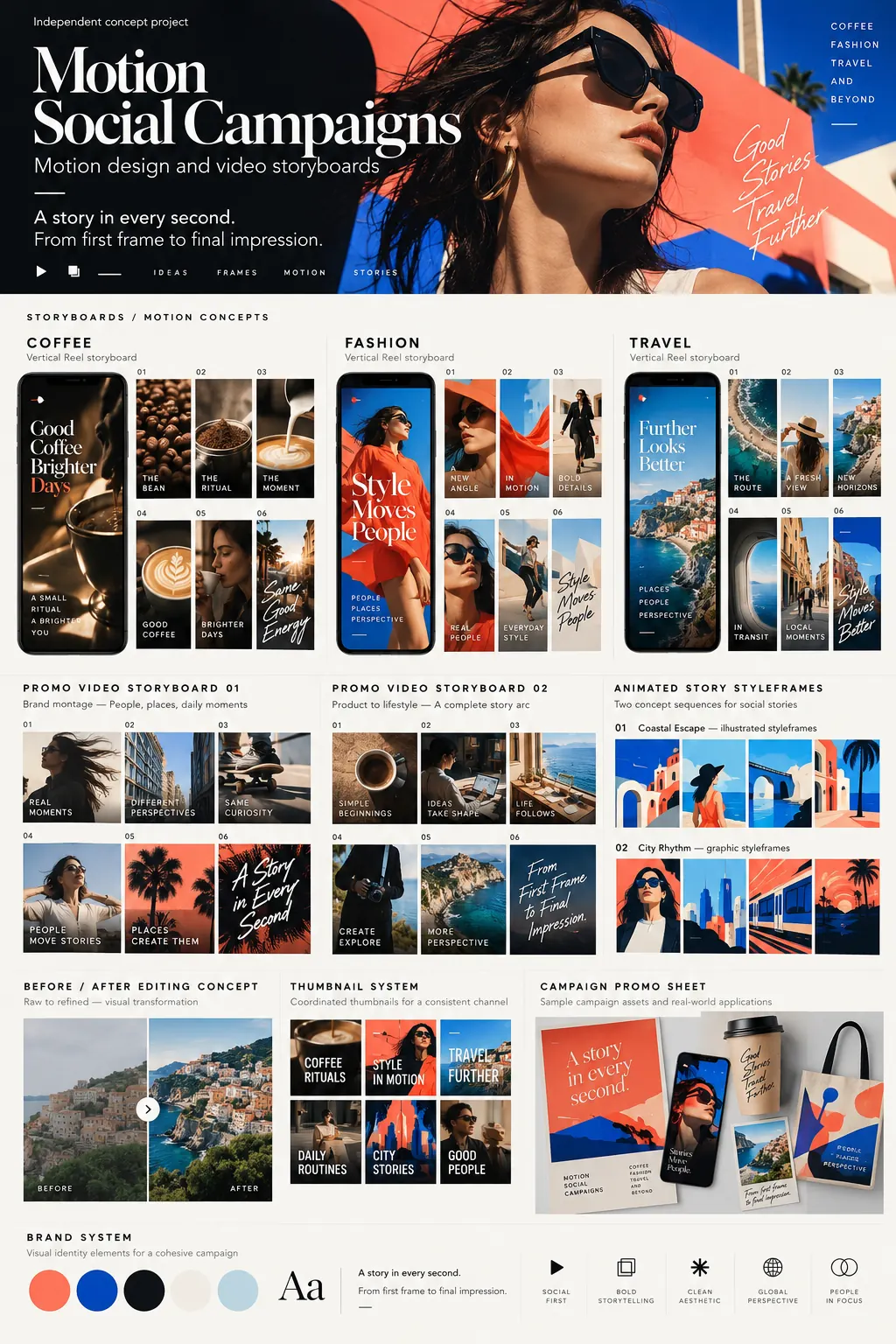 Motion Social Campaigns — Motion concepts & storyboards concept presentation