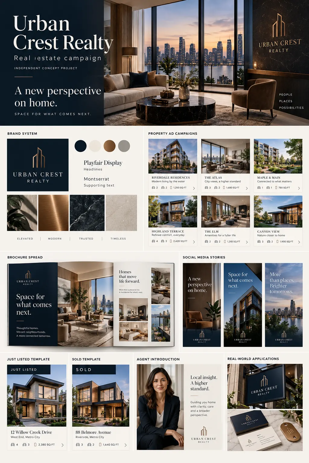 Urban Crest Realty — Real estate campaign concept presentation